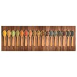 Vidaxl tapis de sol de cuisine lavable cuill�re 45x150 cm