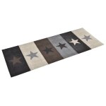 Vidaxl tapis de sol de cuisine lavable �toile 60x180 cm