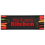 Vidaxl tapis de sol de cuisine lavable hot&spicy 60x180 cm
