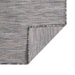 Vidaxl tapis � tissage plat d'ext�rieur 100x200 cm marron et bleu