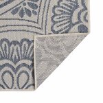 Vidaxl tapis � tissage plat d'ext�rieur 100x200 cm motif bleu