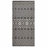 Vidaxl tapis � tissage plat d'ext�rieur 100x200 cm rayures noires