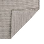 Vidaxl tapis  tissage plat d'extrieur 100x200 cm taupe