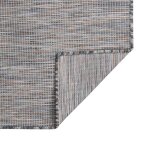 Vidaxl tapis � tissage plat d'ext�rieur 120x170 cm marron et bleu