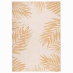 Vidaxl tapis � tissage plat d'ext�rieur 120x170 cm motif de feuille