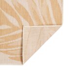 Vidaxl tapis  tissage plat d'extrieur 140x200 cm motif de feuille