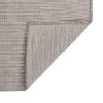 Vidaxl tapis  tissage plat d'extrieur 140x200 cm taupe
