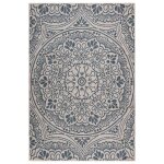 Vidaxl tapis � tissage plat d'ext�rieur 160x230 cm motif bleu