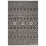 Vidaxl tapis � tissage plat d'ext�rieur 160x230 cm rayures noires