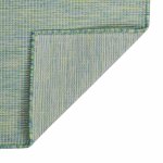 Vidaxl tapis � tissage plat d'ext�rieur 160x230 cm turquoise