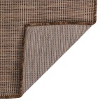 Vidaxl tapis  tissage plat d'extrieur 200x280 cm marron