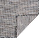 Vidaxl tapis  tissage plat d'extrieur 80x150 cm marron et bleu