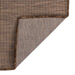 Vidaxl tapis � tissage plat d'ext�rieur 80x250 cm marron