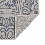 Vidaxl tapis � tissage plat d'ext�rieur 80x250 cm motif bleu