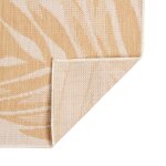 Vidaxl tapis � tissage plat d'ext�rieur 80x250 cm motif de feuille