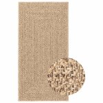 Vidaxl tapis zizur 100x200 cm aspect de jute int�rieur et ext�rieur