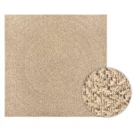 Vidaxl tapis zizur 120x120 cm aspect de jute int�rieur et ext�rieur