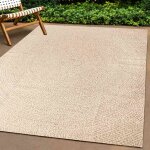 Vidaxl tapis zizur beige 120x170 cm aspect de jute int�rieur ext�rieur