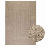 Vidaxl tapis zizur beige 160x230 cm aspect de jute intérieur extérieur Vidaxl tapis zizur beige 160x230 cm aspect de jute intérieur extérieur