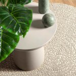 Vidaxl tapis zizur cr�me � 160cm aspect de jute int�rieur et ext�rieur