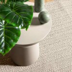Vidaxl tapis zizur cr�me 200x290 cm aspect de jute int�rieur ext�rieur