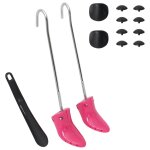 Vidaxl tendeurs de bottes et chausse - pied rose eu 34 - 40 plastique