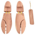 Vidaxl tendeur de chaussures avec chausse - pied eu 42 - 43 bois de cdre