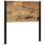 Vidaxl tte de lit 100 cm bois massif manguier et fer