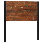 Vidaxl t�te de lit 100 cm bois massif r�cup�r� et fer