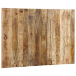 Vidaxl t�te de lit 120 cm bois de manguier brut massif