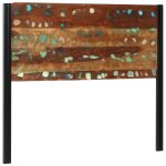 Vidaxl tête de lit 120 cm bois massif récupéré et fer Vidaxl tête de lit 120 cm bois massif récupéré et fer