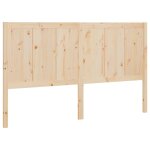 Vidaxl t�te de lit 125, 5x4x100 cm bois massif de pin