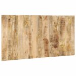 Vidaxl t�te de lit 160 cm bois de manguier brut massif