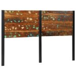 Vidaxl tête de lit 160 cm bois massif récupéré et fer Vidaxl tête de lit 160 cm bois massif récupéré et fer