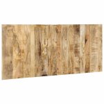 Vidaxl t�te de lit 180 cm bois de manguier brut massif