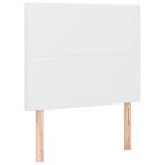 Vidaxl t�te de lit blanche 100 x 5 x 118 / 128 cm similicuir