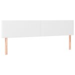 Vidaxl ttes de lit 2 pcs blanc 100x5x78 / 88 cm similicuir
