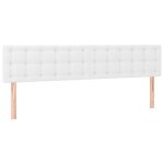 Vidaxl ttes de lit 2 pcs blanc 80x5x78 / 88 cm similicuir
