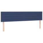 Vidaxl ttes de lit 2 pcs bleu 80x5x78 / 88 cm tissu