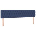 Vidaxl t�tes de lit bleu 180x7x78 / 88 cm tissu