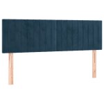 Vidaxl têtes de lit 2 pcs bleu foncé 72x5x78 / 88 cm velours Vidaxl têtes de lit 2 pcs bleu foncé 72x5x78 / 88 cm velours