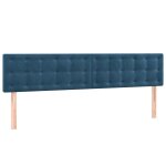 Vidaxl ttes de lit 2 pcs bleu fonc 90x5x78 / 88 cm velours