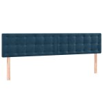 Vidaxl t�tes de lit bleu fonc� 180 x 5 x 78 / 88 cm velours