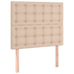 Vidaxl ttes de lit 2 pcs cappuccino 80x5x78 / 88 cm similicuir