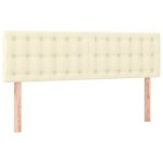 Vidaxl t�tes de lit cr�me 144x5x78 / 88 cm similicuir