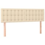 Vidaxl têtes de lit 2 pcs crème 72x5x78 / 88 cm tissu Vidaxl têtes de lit 2 pcs crème 72x5x78 / 88 cm tissu