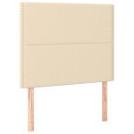 Vidaxl ttes de lit 2 pcs crme 90x5x78 / 88 cm tissu
