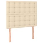 Vidaxl t�te de lit cr�me 90x5x118 / 128 cm tissu