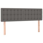 Vidaxl t�tes de lit gris 144x5x78 / 88 cm similicuir