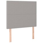 Vidaxl t�te de lit gris clair 100x5x118 / 128 cm tissu